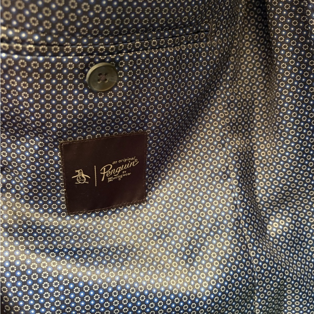Original Penguin Navy Patterned Jacket - image 3